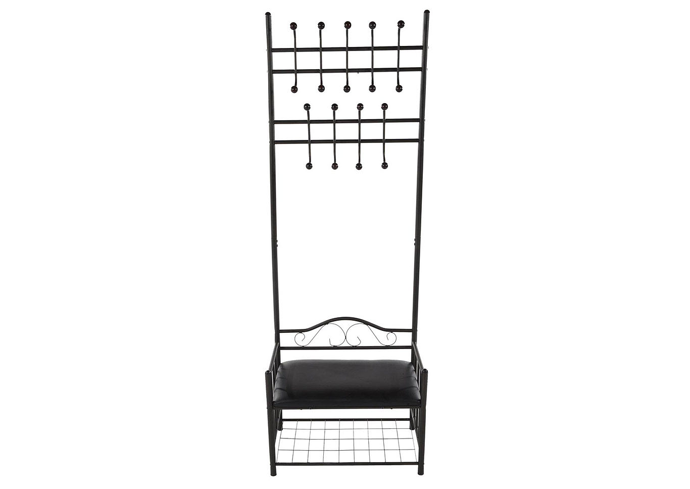 Black Entry Unit w/Bench,Home Source