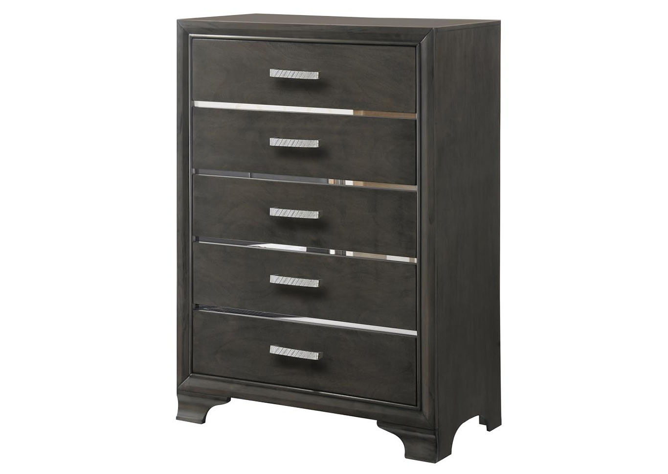 Grace Grey 5 Drawer Chest,Home Source