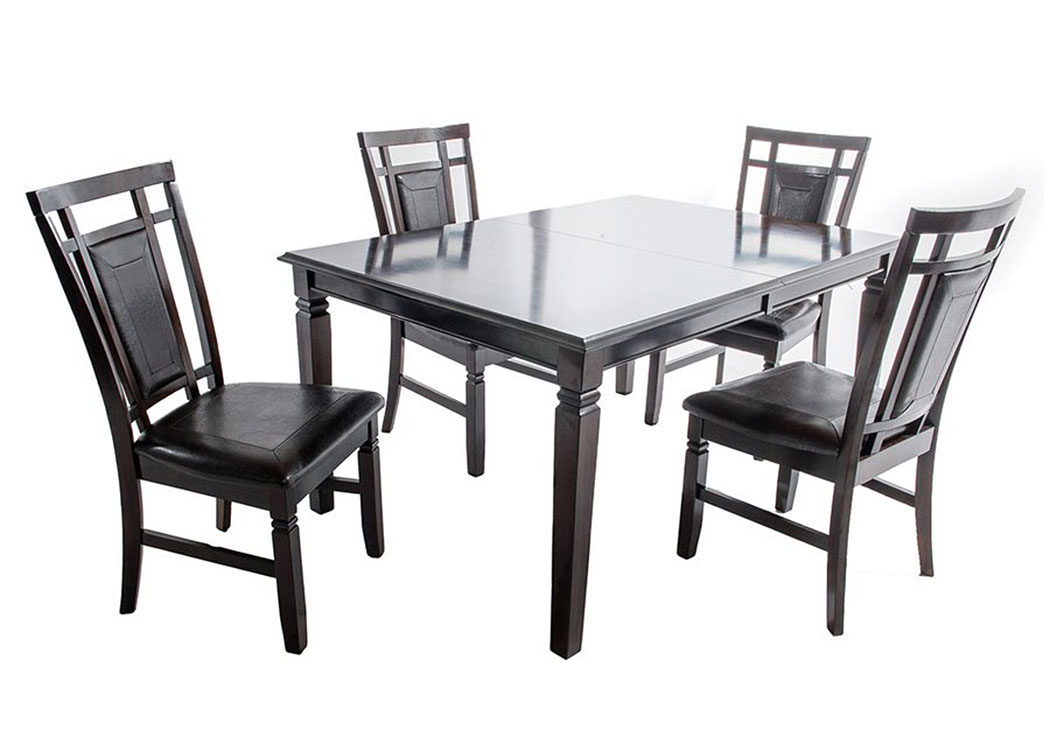 Espresso 5 Piece Dining Set,Home Source