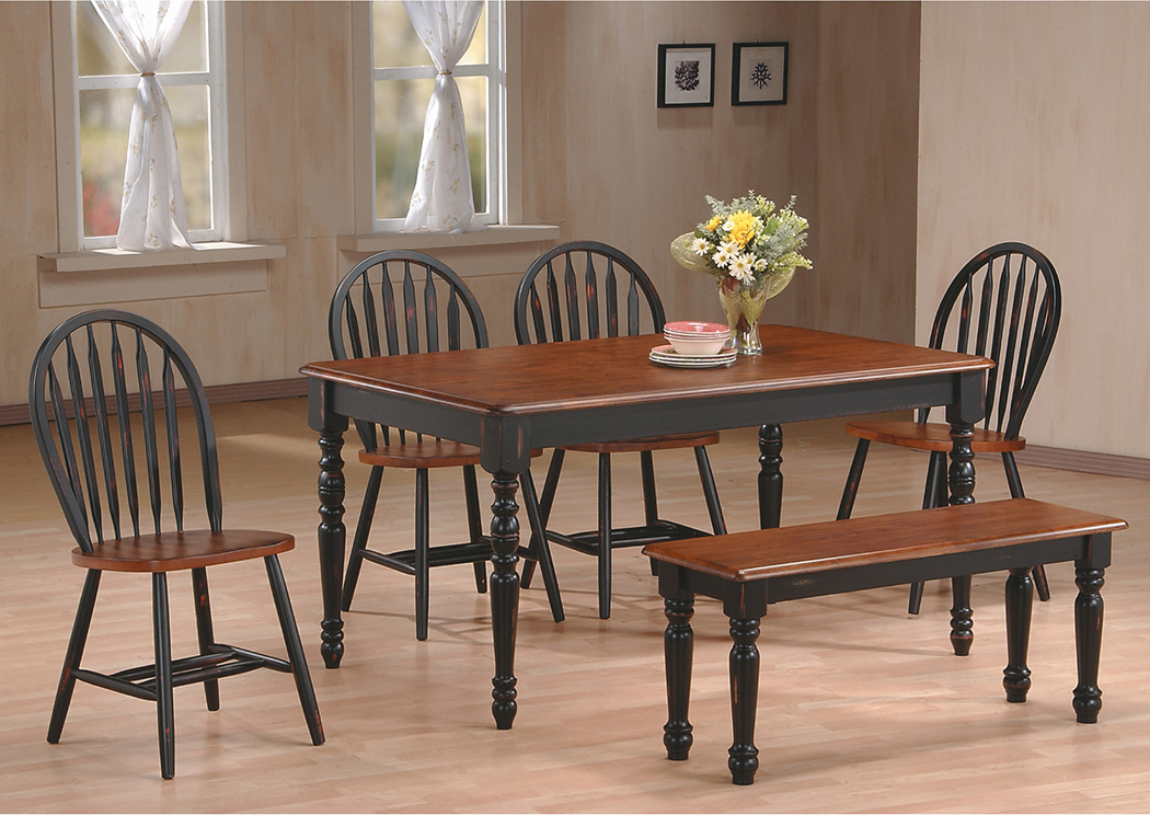 Black/Mahogany Table,Home Source