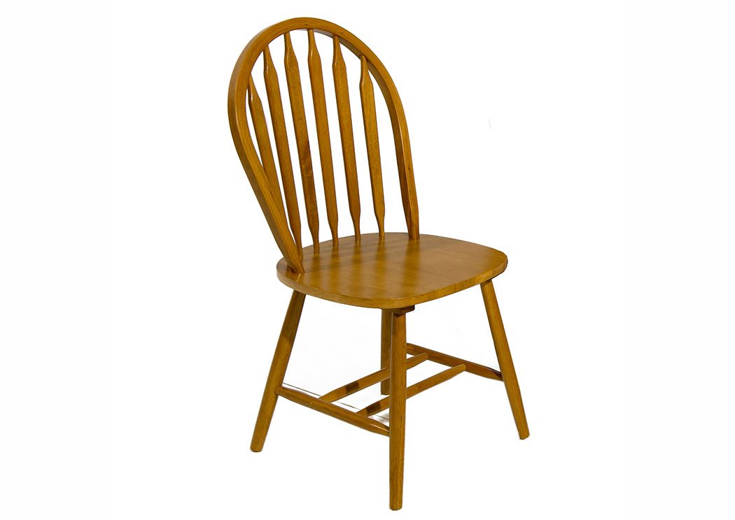 Spice Oak Arrow Back Chair,Home Source