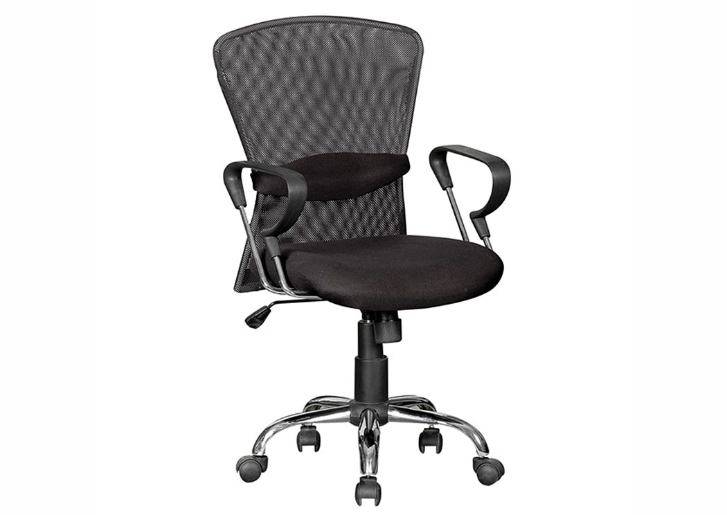 Black/Chrome Mesh Computer Chair,Home Source