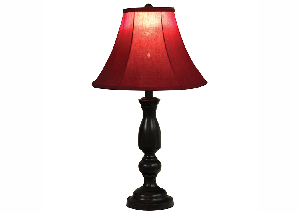 Matt Black Polyresin Table Lamp,Home Source