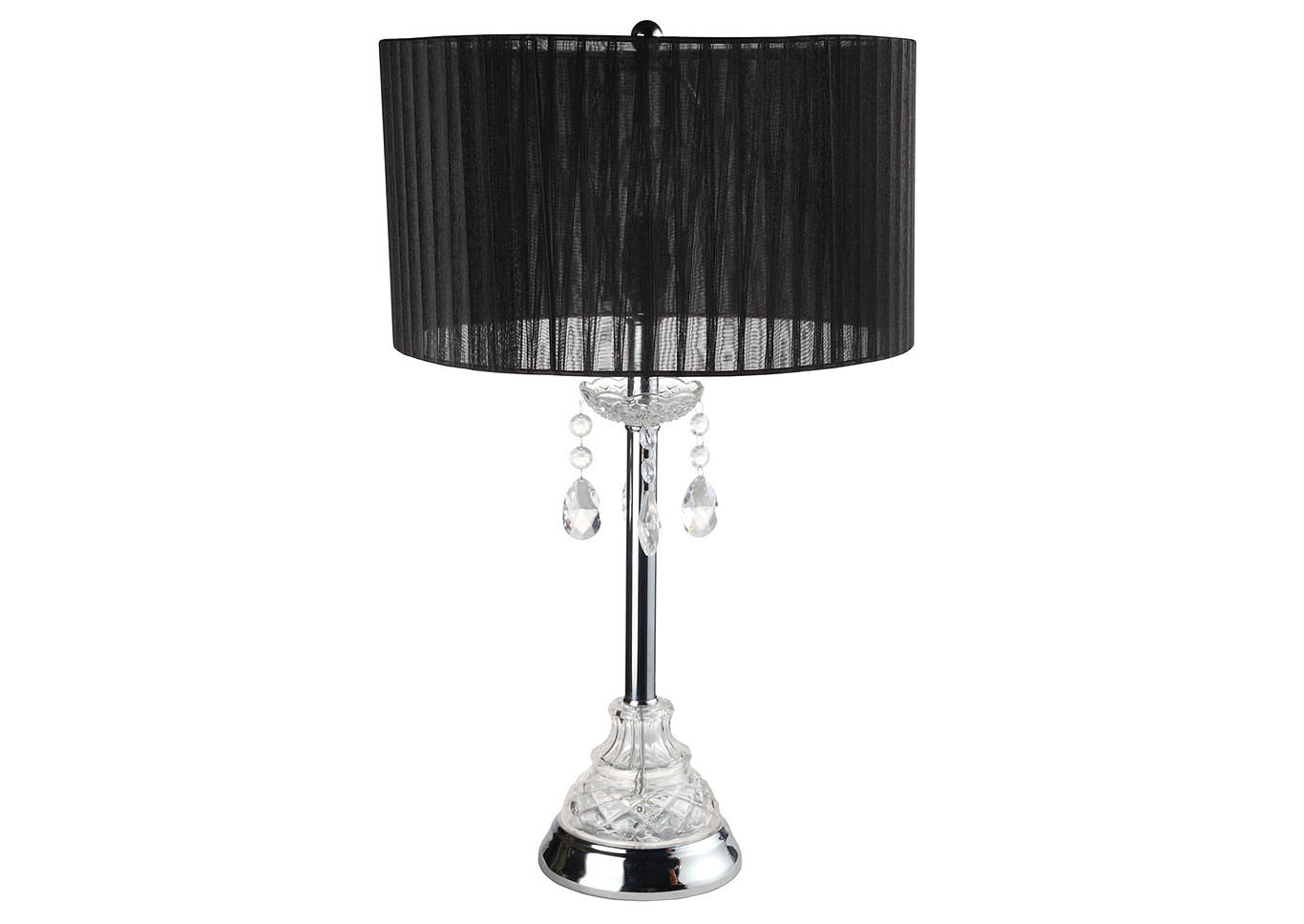 Black Table Lamp (Case Pack 2),Home Source
