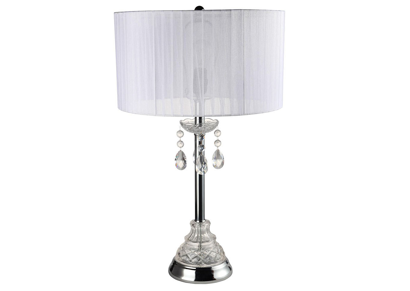 White Table Lamp (Case Pack 2),Home Source
