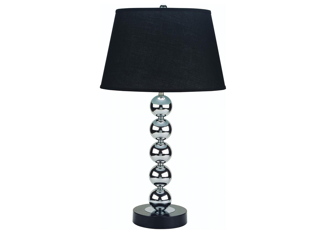 Black Glass Ball Table Lamp,Home Source