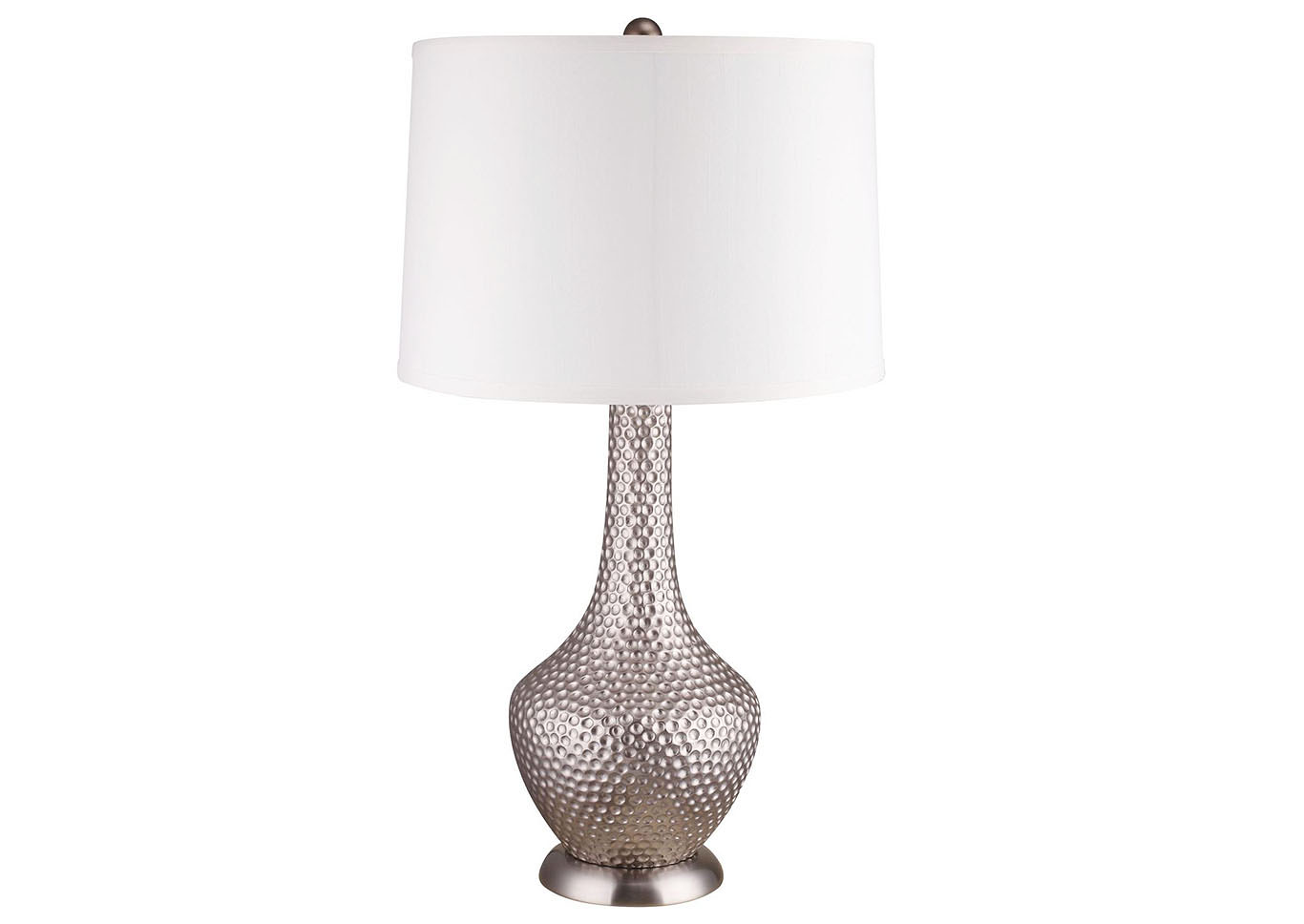 Silver Table Lamp (Case Pack 4),Home Source