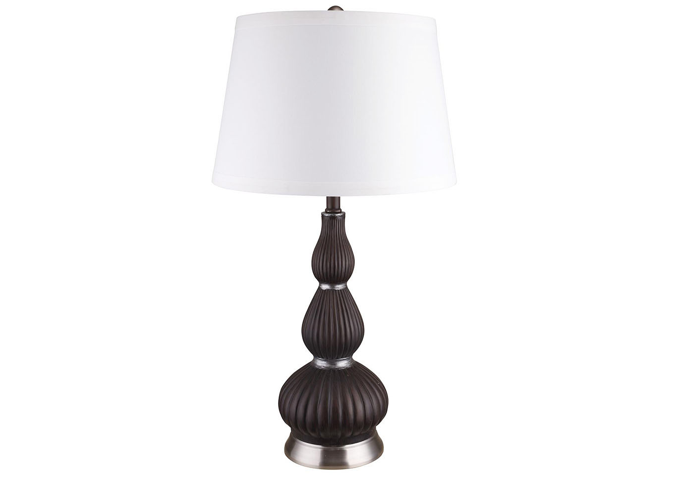 Black Table Lamp (Case Pack 2),Home Source