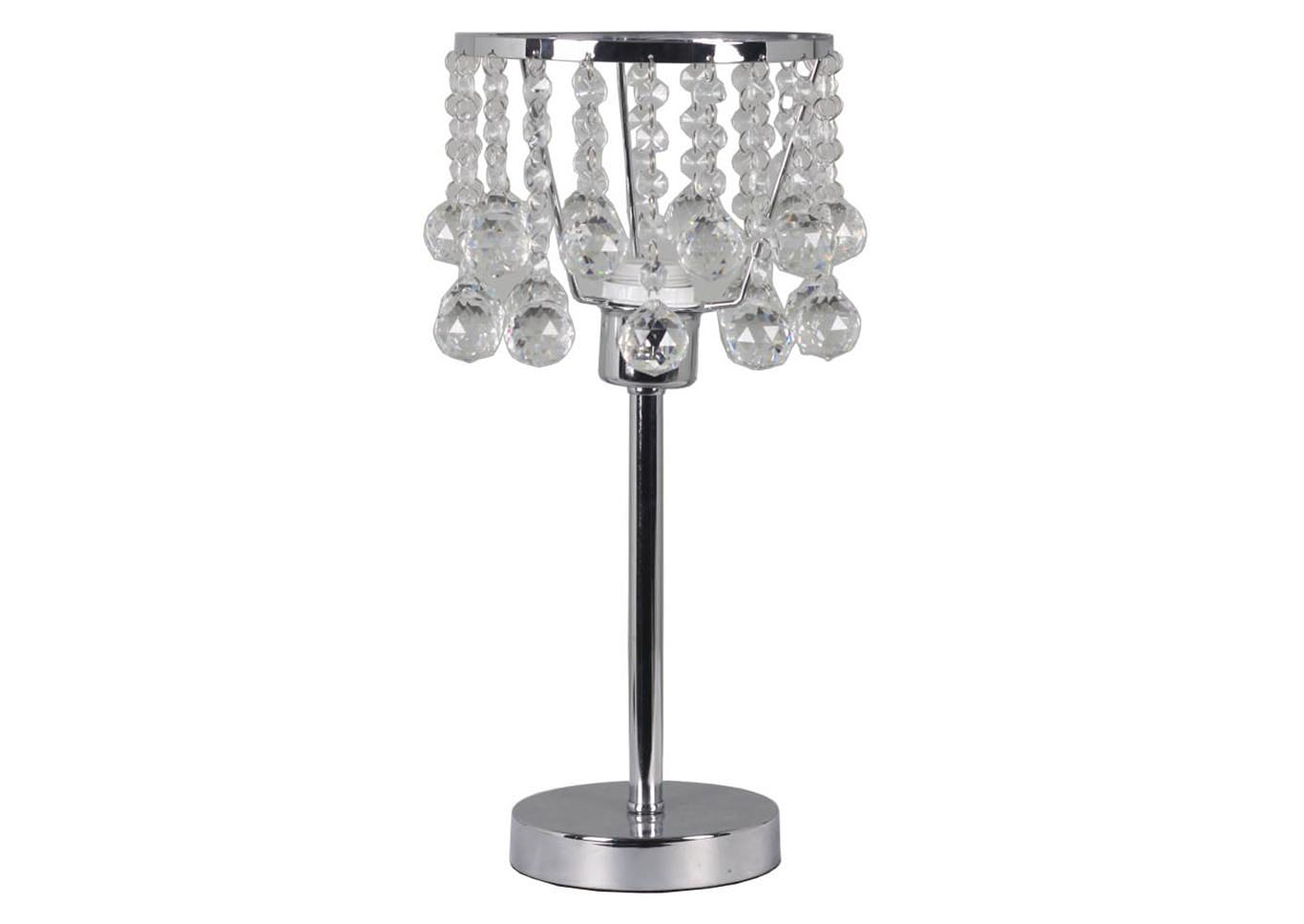 Silver Table Lamp (Case Pack 6),Home Source