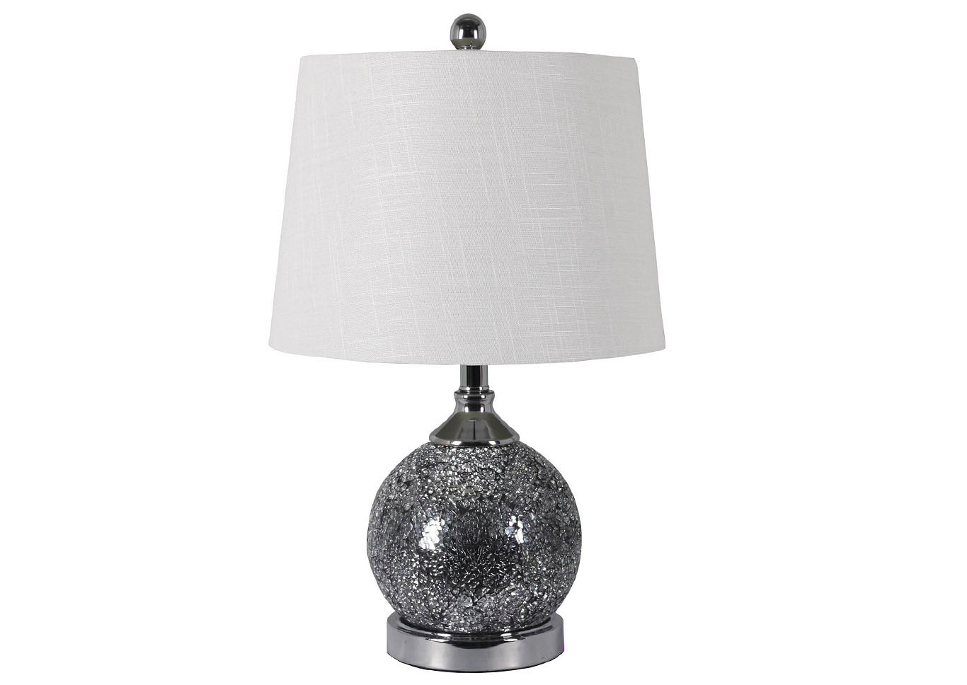 Silver Glass Table Lamp,Home Source