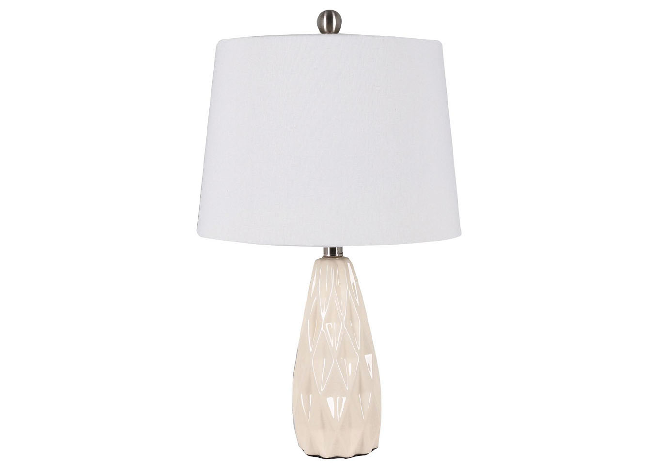 Cream Ceramic Table Lamp,Home Source