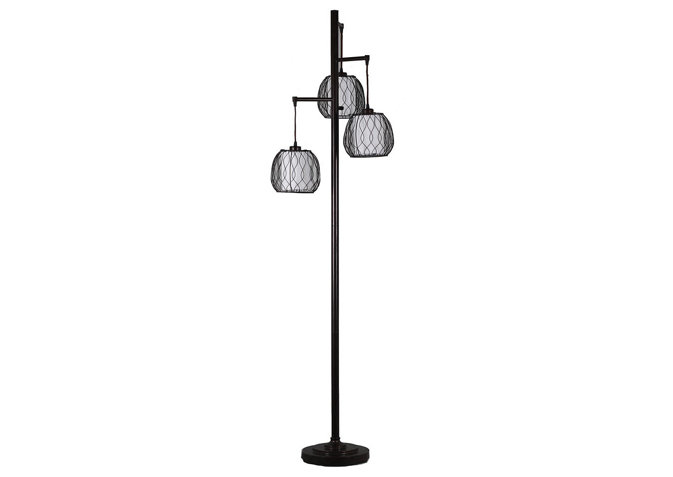 Black 3 Lights Foor Lamp,Home Source