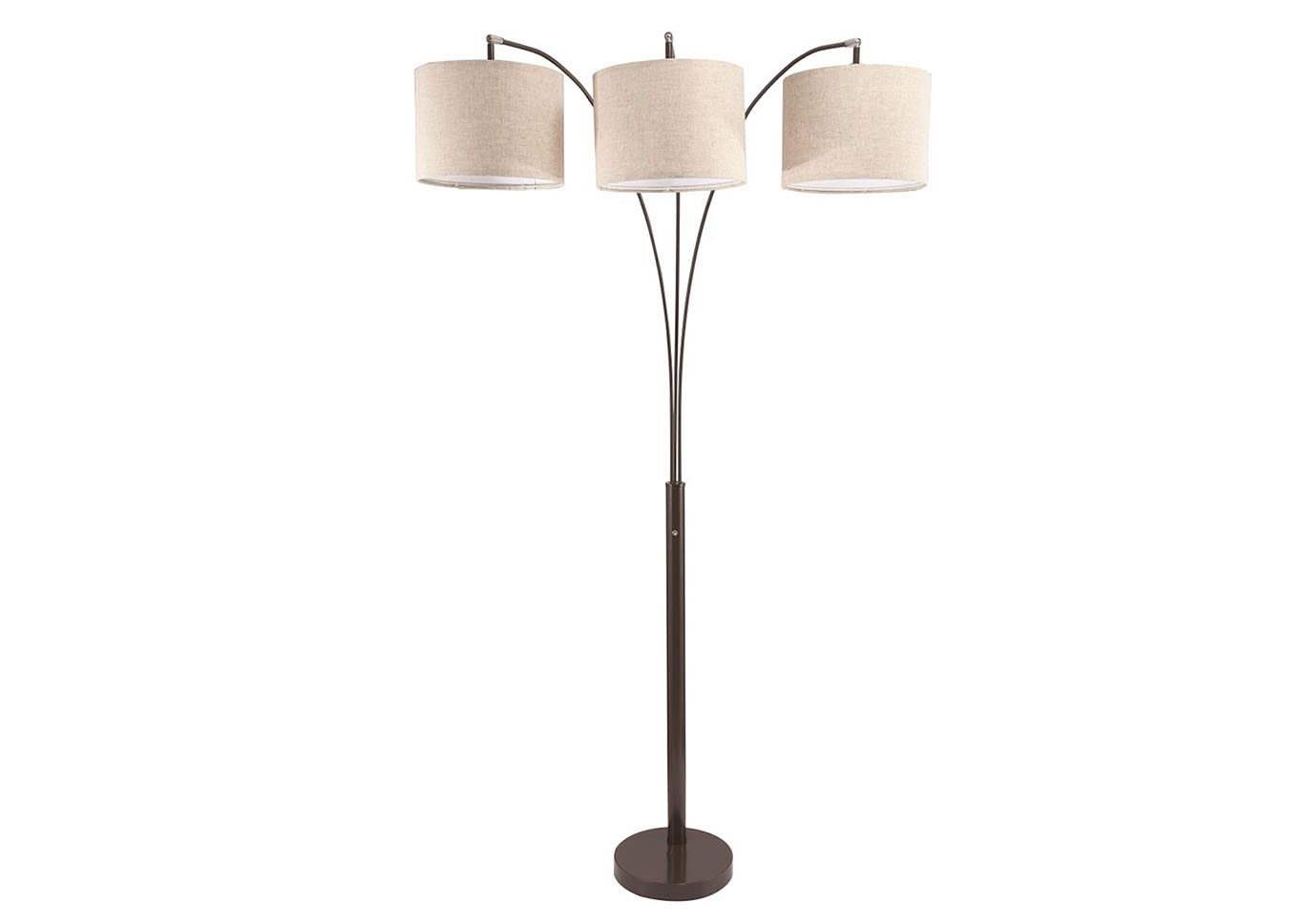 Grey Shade/Coffee Base Floor Lamp,Home Source
