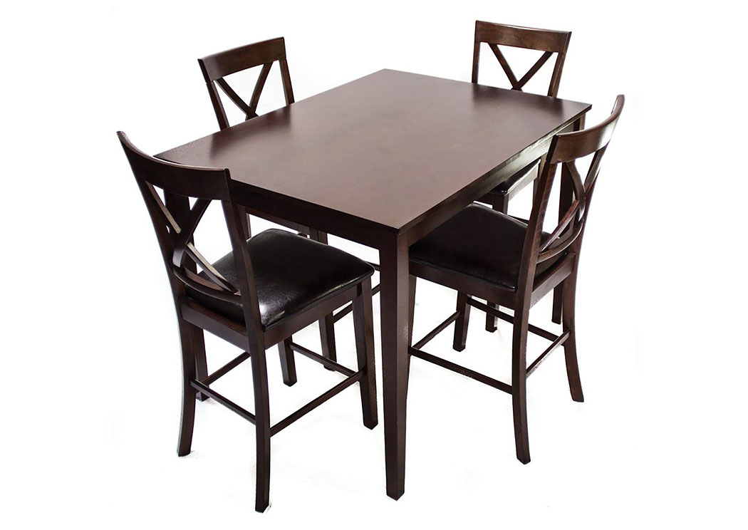 Mahogany Counter Height Dinette,Home Source