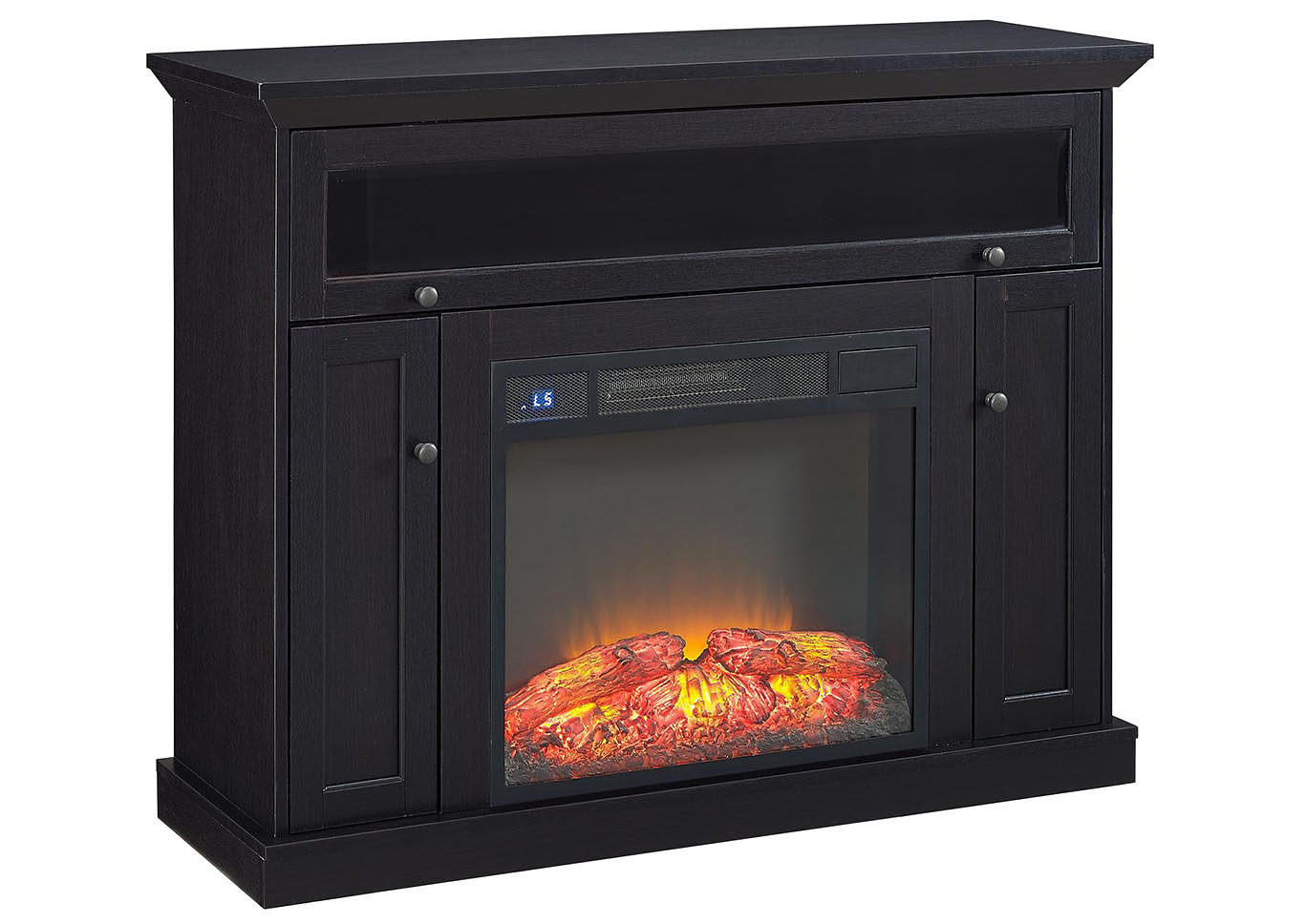 Taylor Dark Espresso Plasma TV Stand w/Electric Fireplace,Home Source