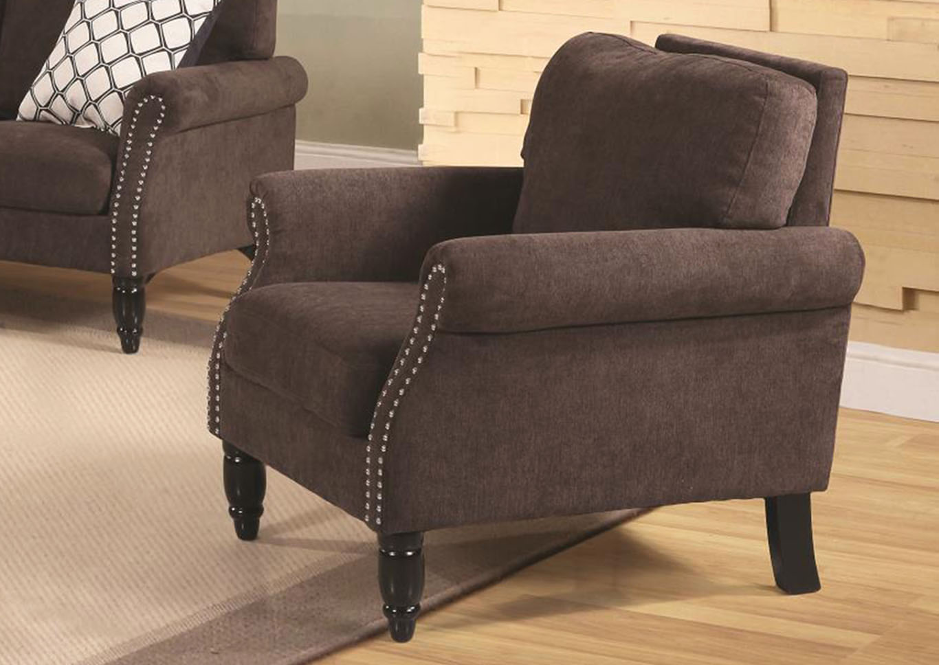 Wyatt Chocolate Chair,Home Source