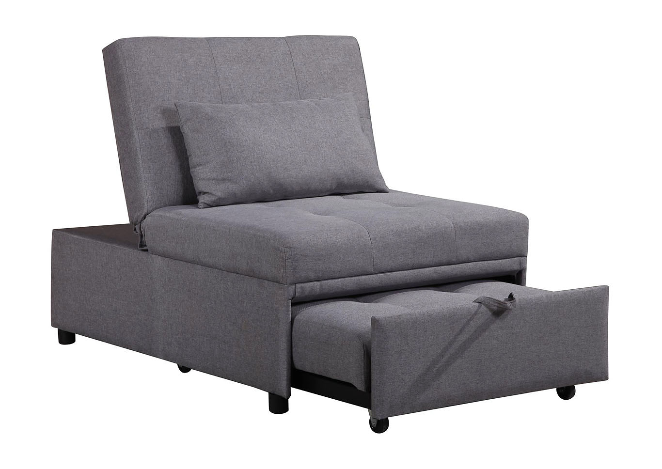 Randy Grey Convertable Chair,Home Source