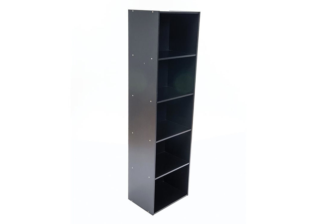 Black 5 Door Utility Shelf,Home Source