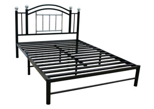 Image for Bronze & Gold Chrome Queen Bed