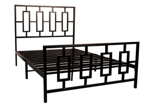 Image for Metal Bed Frame, Square Design