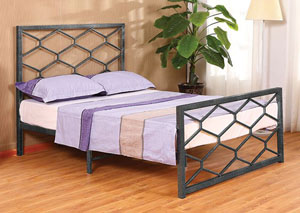 Image for Silver Metal Bed