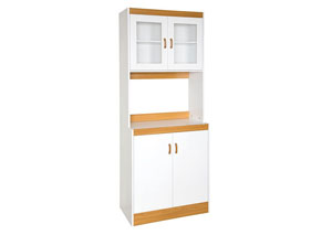Image for White Wood Kitchen Cabinet