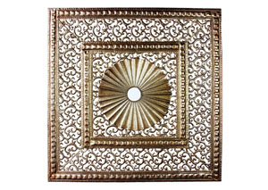 Image for Gold Wall Decor 2 Squares w/Circle