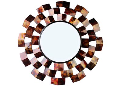 Image for Bronze Wall Mirror Triangle in Circle