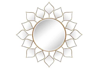 Image for Gold Metal Wall Mirror (Case Pack 2)