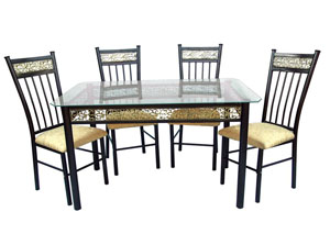 Image for Metal 5 PC Dinette