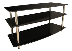 Image for Black Glass TV Stand