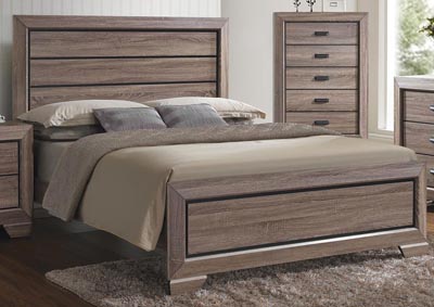 Image for Chad Warm Grey King Panel Bed