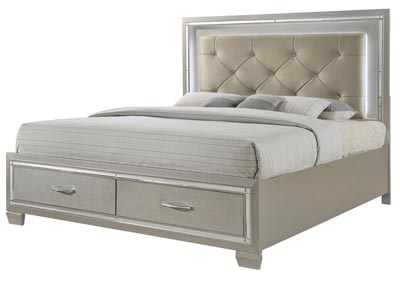 Image for Whitney Platinum King Storage Bed