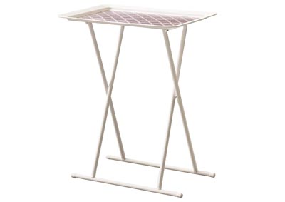 Image for Tiffany Lavender Folding Snack Table w/Plastic Tray