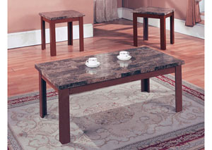 Image for Brown Marble Coffee Table Set