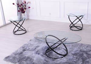 Image for Black Coffee Table & 2 End Tables