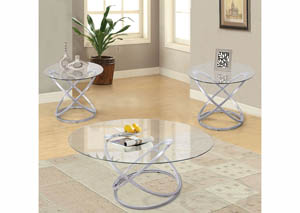 Image for Silver Coffee Table & 2 End Tables