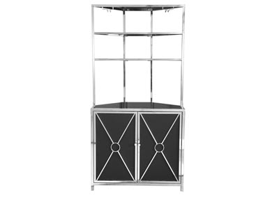 Image for Silver and Black Corner Bar