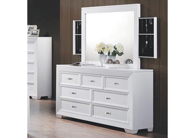 Image for Bella White Dresser & Mirror