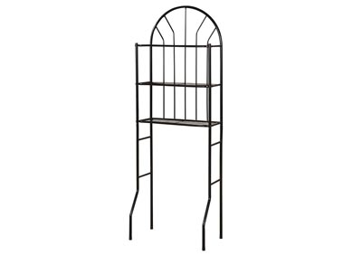 Image for Black Bathroom 3 Shelf Space Saver