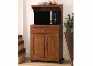 Image for Oak Microwave Cart