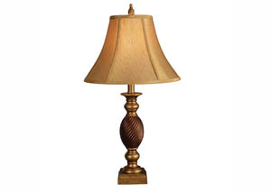 Image for Gold Polyresin Table Lamp