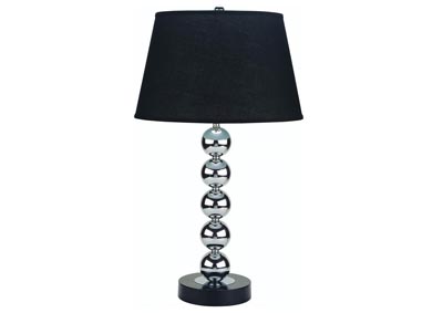 Image for Black Glass Ball Table Lamp