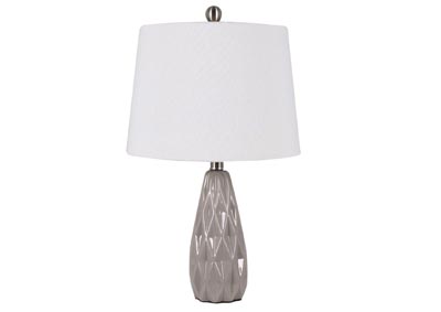 Image for Grey Ceramic Table Lamp