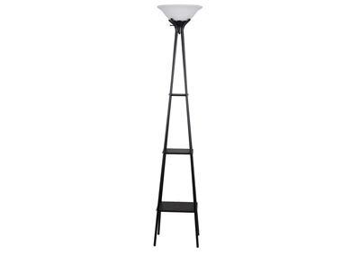 Image for White Shade/Black Base 70.5" Touchier Lamp