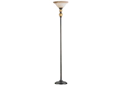 Image for Ivory/Black Touchier Marble Lamp