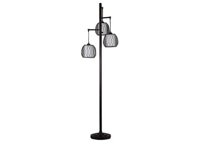 Image for Black 3 Lights Foor Lamp