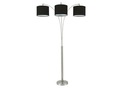 Image for Black Shade/Chrome Base Floor Lamp