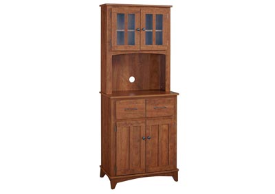 Image for Oak Hills Red Oak Tall Microwave Cart