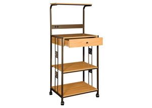 Image for Beech Microwave Cart w/ 2 Outlets
